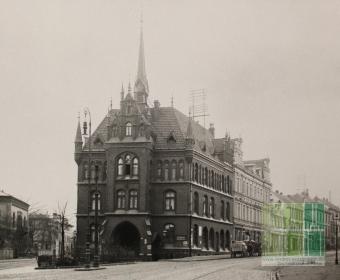 Deisterstraße - Blick auf das alte Rathaus 1912