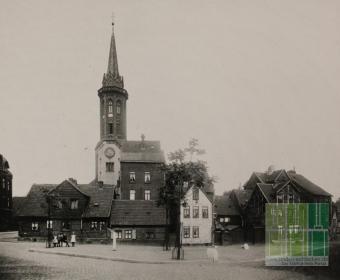 An der Martinskirche - Alte Wohnhäuser 1908