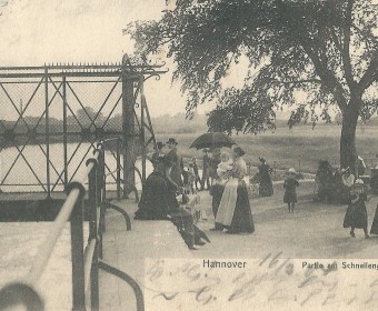 Schneller Graben-Wehr, Vorfluter-Anlage gegen Überschwemmungen, um 1900.